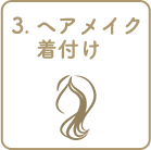 3.ヘアメイク     着付け